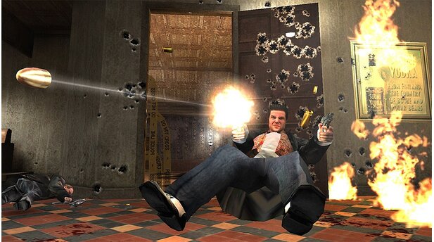 2001 – Max PayneMax Payne hat den mittlerweile gängigen Begriff Bullet-Time geprägt. Im Third-Person-Shooter von 2001 durften wir erstmals auf Knopfdruck die Zeit verlangsamen und uns galant mit Hechtrollen und Seitwärtssprüngen durch die düsteren Levels bewegen. Insbesondere bei den Feuergefechten war diese neue Technik äußerst beeindruckend.