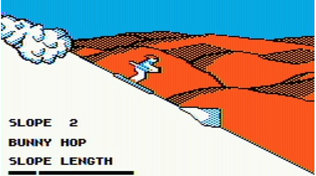 Ski Crazed (1987, Apple II, noch als JAM Software) und Dream Zone (1988, Apple II, Amiga, DOS)Die ersten beiden Spiele der Naughty-Dog-Entwickler, Ski Crazed und Dream Zone, veröffentlichen die Gründer Andy Gavin und Jason Rubin noch als JAM Software, bevor sie ihr Studio 1989 in Naughty Dog umbenennen. Zum Zeitpunkt der Gründung sind beide gerade einmal 16 Jahre alt.
Im Ski-Spiel Ski Crazed, das 1987 erscheint, meistern wir als Teilnehmer des jährlichen Skiturniers auf dem Kilimandscharo mit dem Joystick immer schwierigere Pisten und erstellen mit dem mitgelieferten Editor sogar eigene Herausforderungen.
Das First-Person-Adventure Dream Zone von 1988 wirft Spieler in eine reale Traumwelt, aus der sie wieder entkommen müssen, ohne den zahlreichen Gefahren und Schrecken der Nacht zum Opfer zu fallen.