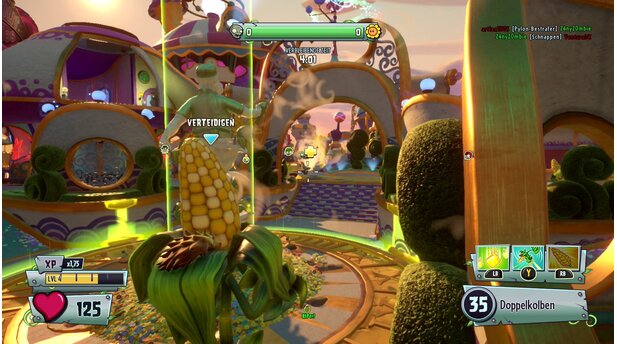 Plants vs. Zombies: Garden Warfare 2Im größten PvZ-Modus muss eine Partei eine Reihe von Punkten erobern, die andere muss das verhindern.