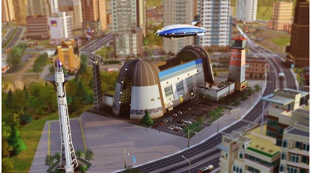 SimCityScreenshots aus dem Luftschiff-DLC