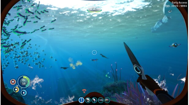 Subnautica: Below ZeroAuch in Subnautica: Below Zero ist die Unterwasserwelt bunt und voller Leben. Allzu viel Abwechslung in der Fauna darf man aber noch nicht erwarten.