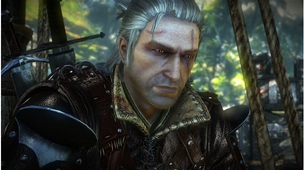 Geralt von RivaDer Held ist ein Hexer, ein mutierter Schwertschwinger mit übernatürlichen Fähigkeiten. Seine Aufgabe bestünde eigentlich darin, Monster zu jagen. Allerdings wird Geralt immer wieder in politische Ränkespiele verstrickt.