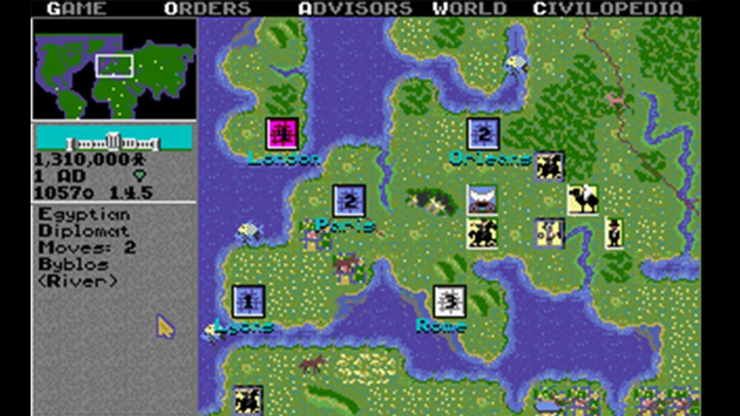 Sid Meier’s Civilization (1991)Muss man dazu noch etwas sagen? Sids Meisterwerk prägt seinen Namen, ist aber auch das einzige PC-Civilization, das er federführend betreut.