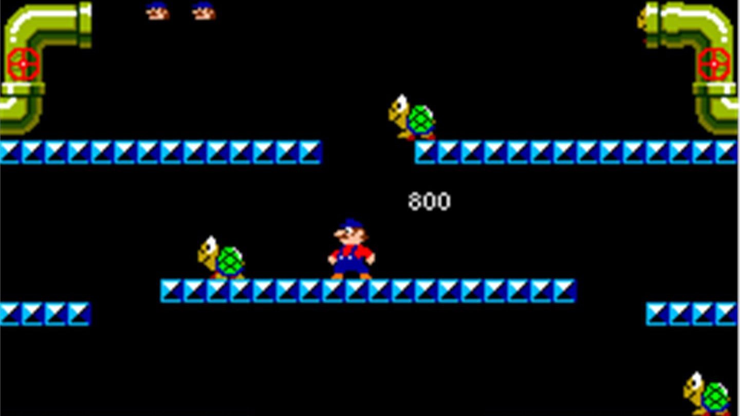 Mario Bros. (1983)Mario Bros. von 1983 ist einer der Nachfolger von Donkey Kong. Hier darf Mario dann auch erstmals seiner Rolle als Klempner gerecht werden und zusammen mit Bruder Luigi die New Yorker Kanalisation von Schädlingen befreien. Dieses Jump&Run gehört zu den meistverkauften Spielen überhaupt. Ein besonderes Highlight ist der Koop-Modus.