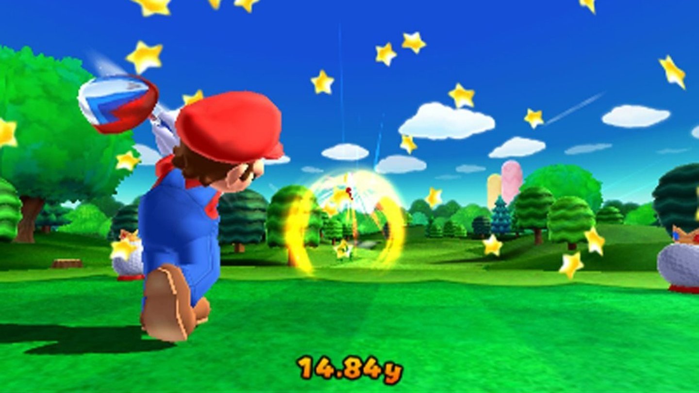 Mario Golf: World Tour (2014)Neben Tennis darf natürlich auch Golf nicht auf dem 3DS fehlen. Der mittlerweile schon fünfte Golf-Teil erlaubt es Spielern, online an Turnieren teilzunehmen. Außerdem gibt es erstmals DLCs, die unter anderem Extra-Golfkurse beinhalten, und Charaktere können mit echtem Geld gekauft werden.