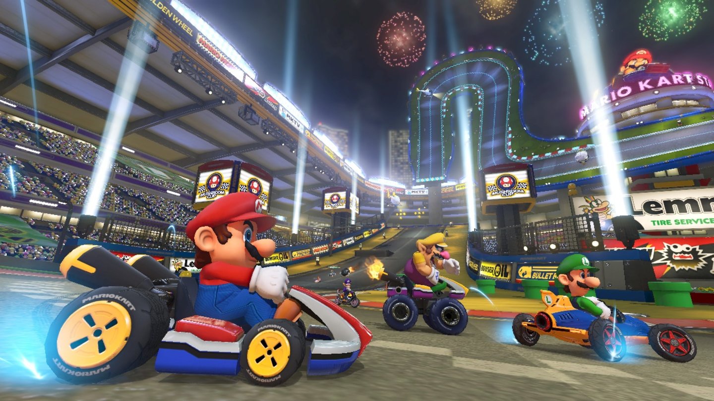Mario Kart 8 (2014)Zwar gibt es nicht viele Spiele, für die es sich lohnt, die Wii U zu kaufen, Mario Kart 8 ist aber definitiv eines davon. Der achte Teil der Racer-Hauptserie baut neben neuen Strecken auch das Element der Schwerkraft in die Rennen ein. Mit den ATVs wird außerdem eine neue Fahrzeugklasse eingeführt, die für Abwechslung sorgt.