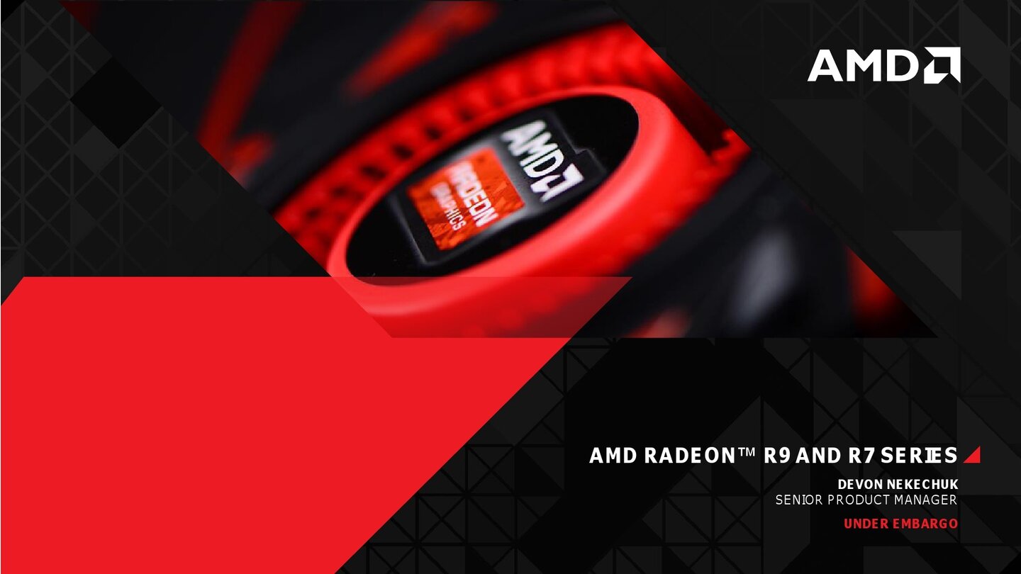 Hersteller-Präsentation zur AMD Radeon-R-Serie