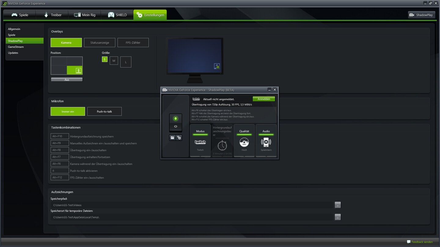 Typische »Verdammt, wieso hab ich das jetzt nicht aufgenommen«-Momente sollte es dadurch nicht mehr geben. Auch die Twitch-Integration ist gelungen.