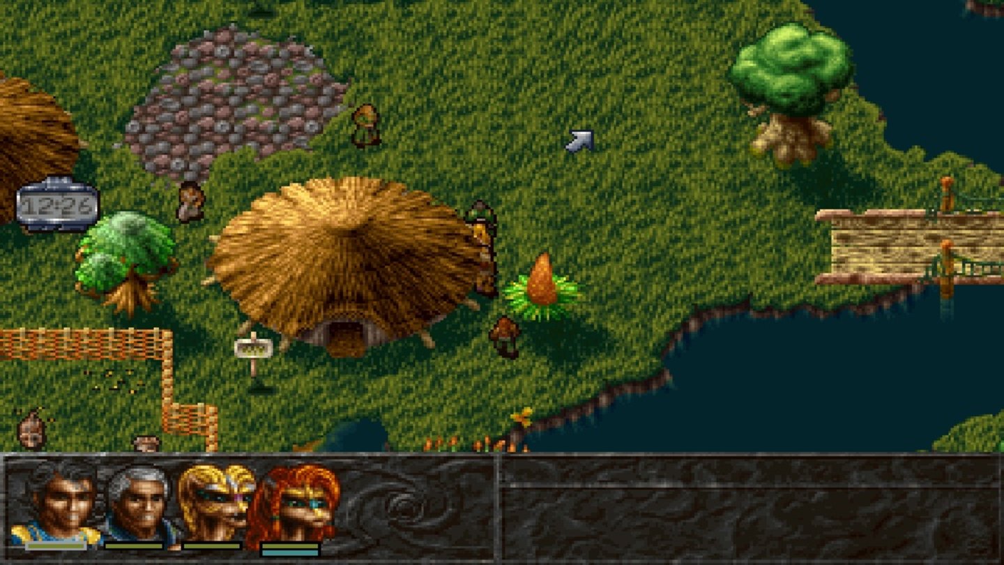 Albion (1995) Reisen auf dem Planeten werden über eine 2D-Karte zurückgelegt, die Kämpfe finden rundenbasiert aus der Draufsicht statt, Städte und Dungeons werden in einer stufenlos begehbaren 3D-Ansicht erkundet.