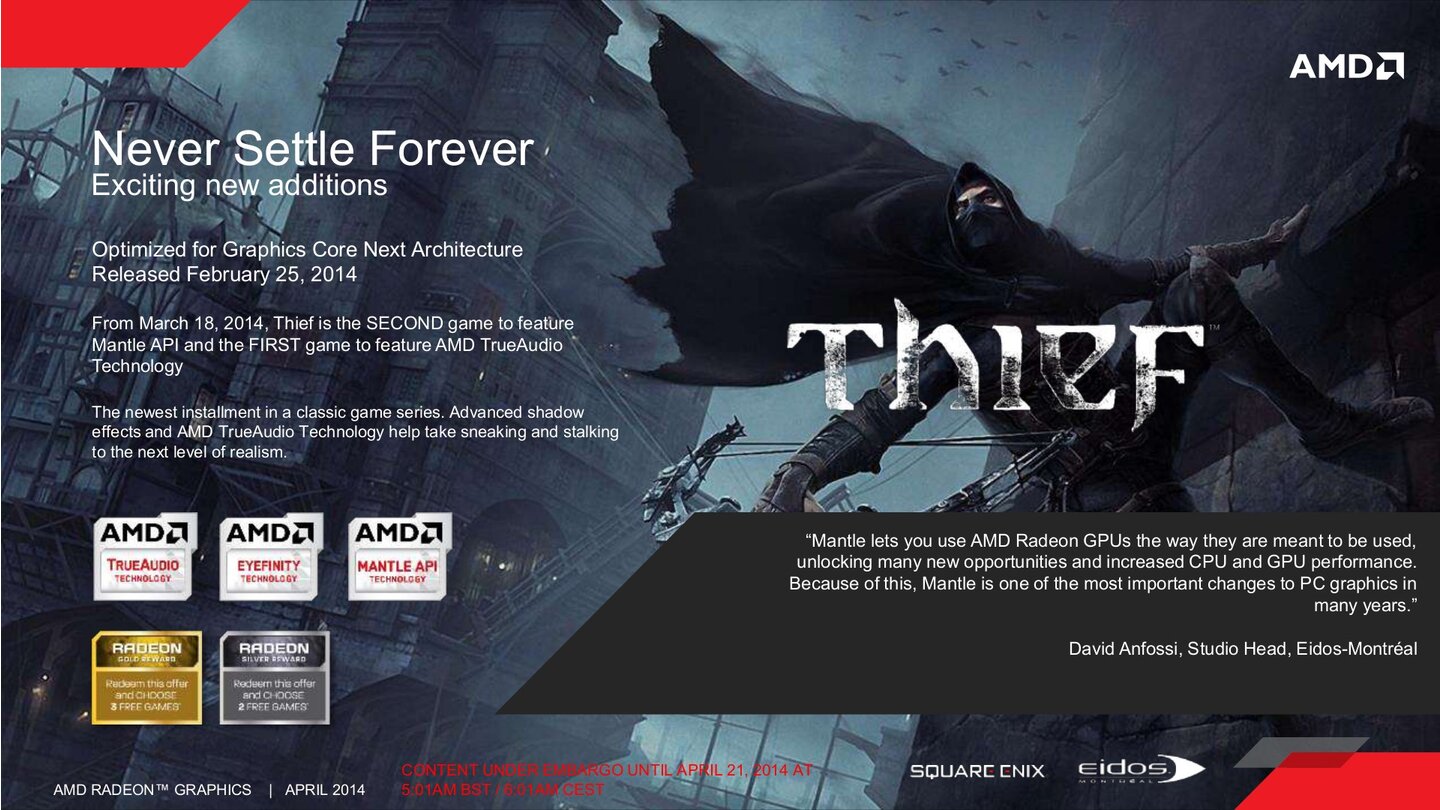 AMD Never Settle Forever April 2014