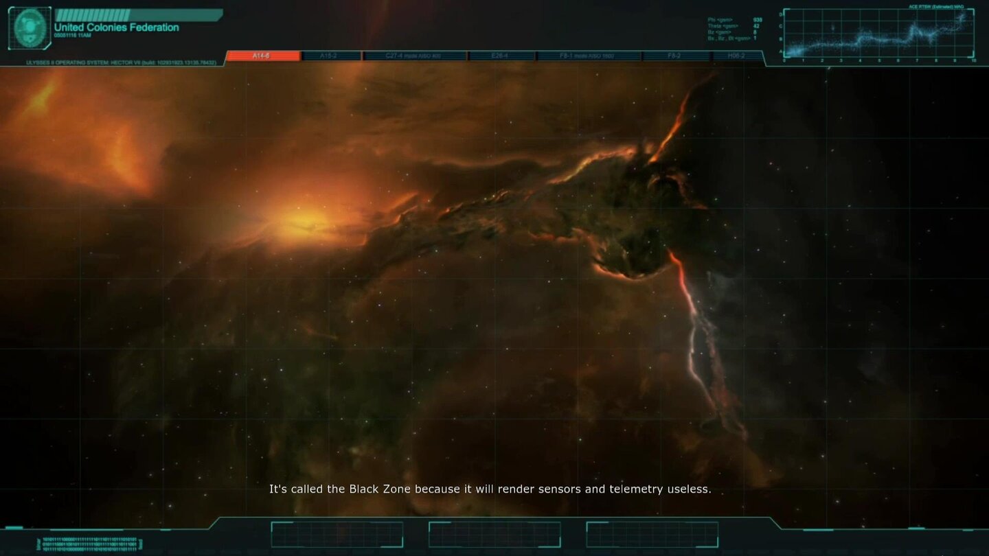 Ancient SpaceZu Beginn jeder Mission treiben unspektakuläre Zwischensequenzen die Handlung voran.