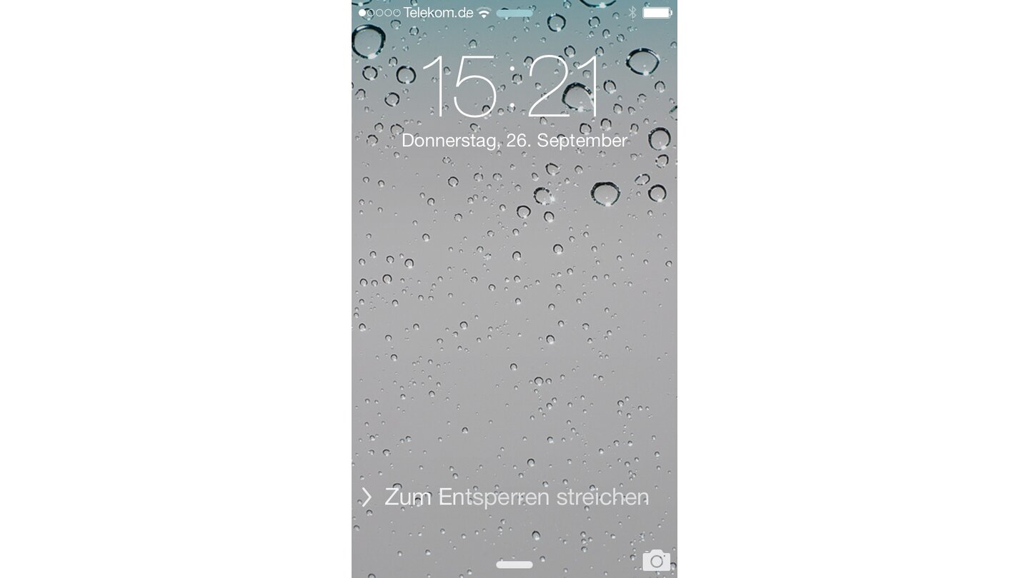 Apple iOS 7 Sperrbildschirm
