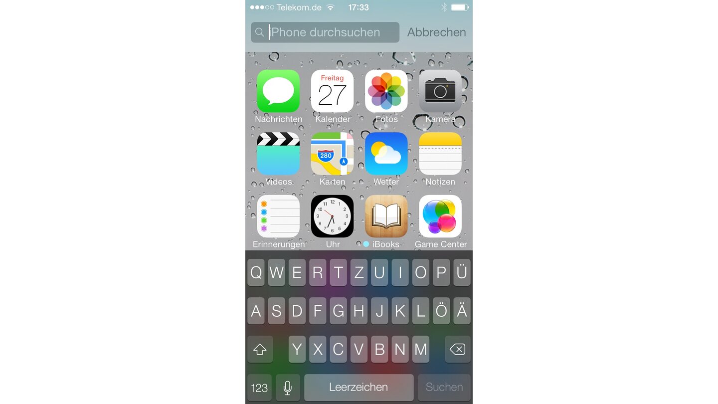 Apple iOS 7 Suche