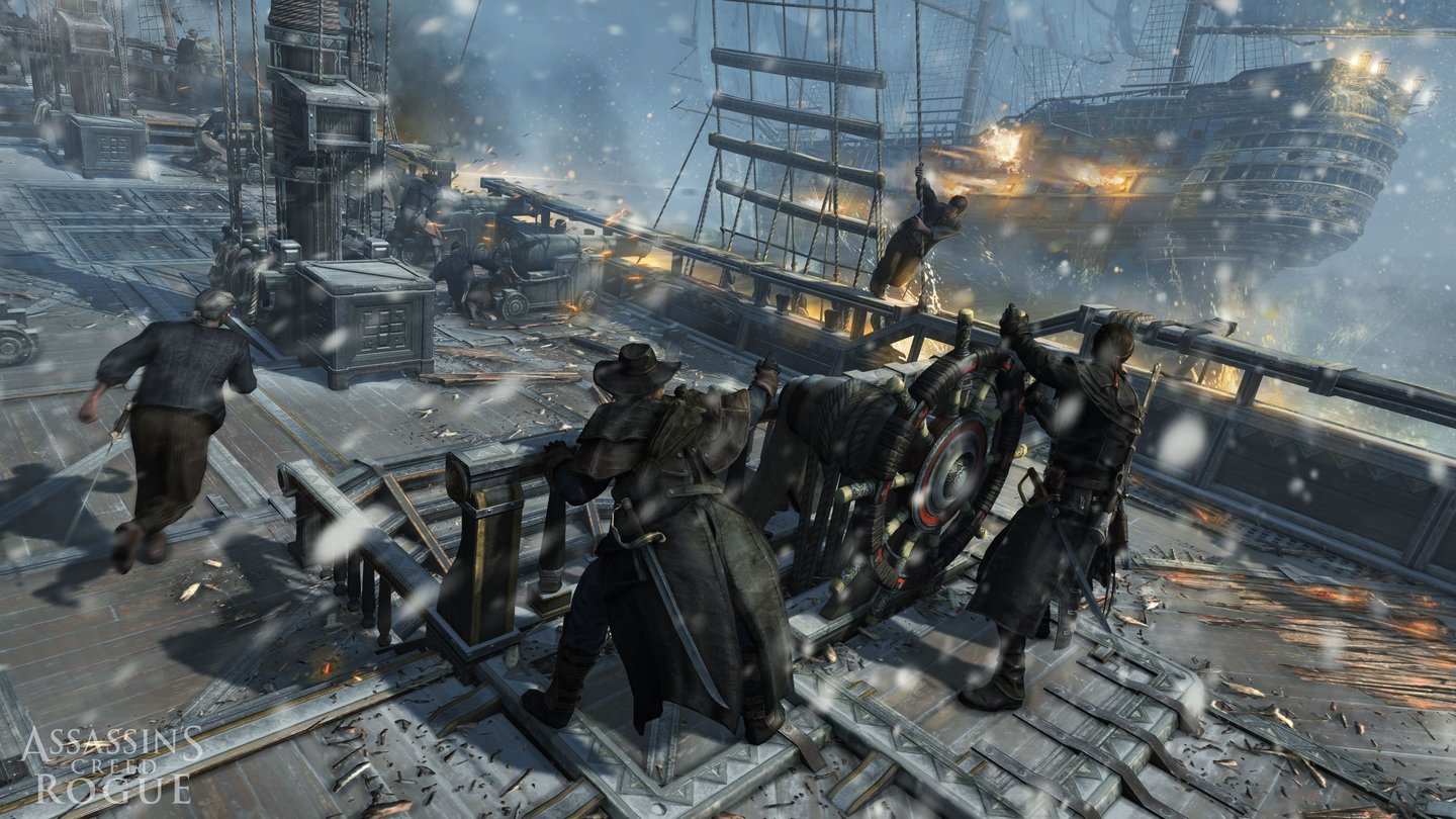 Assassins Creed RogueAssassin's Creed Rogue verwendet die gleiche Engine wie Black Flag, punktet aber mit coolen Licht- und Spezialeffekten.