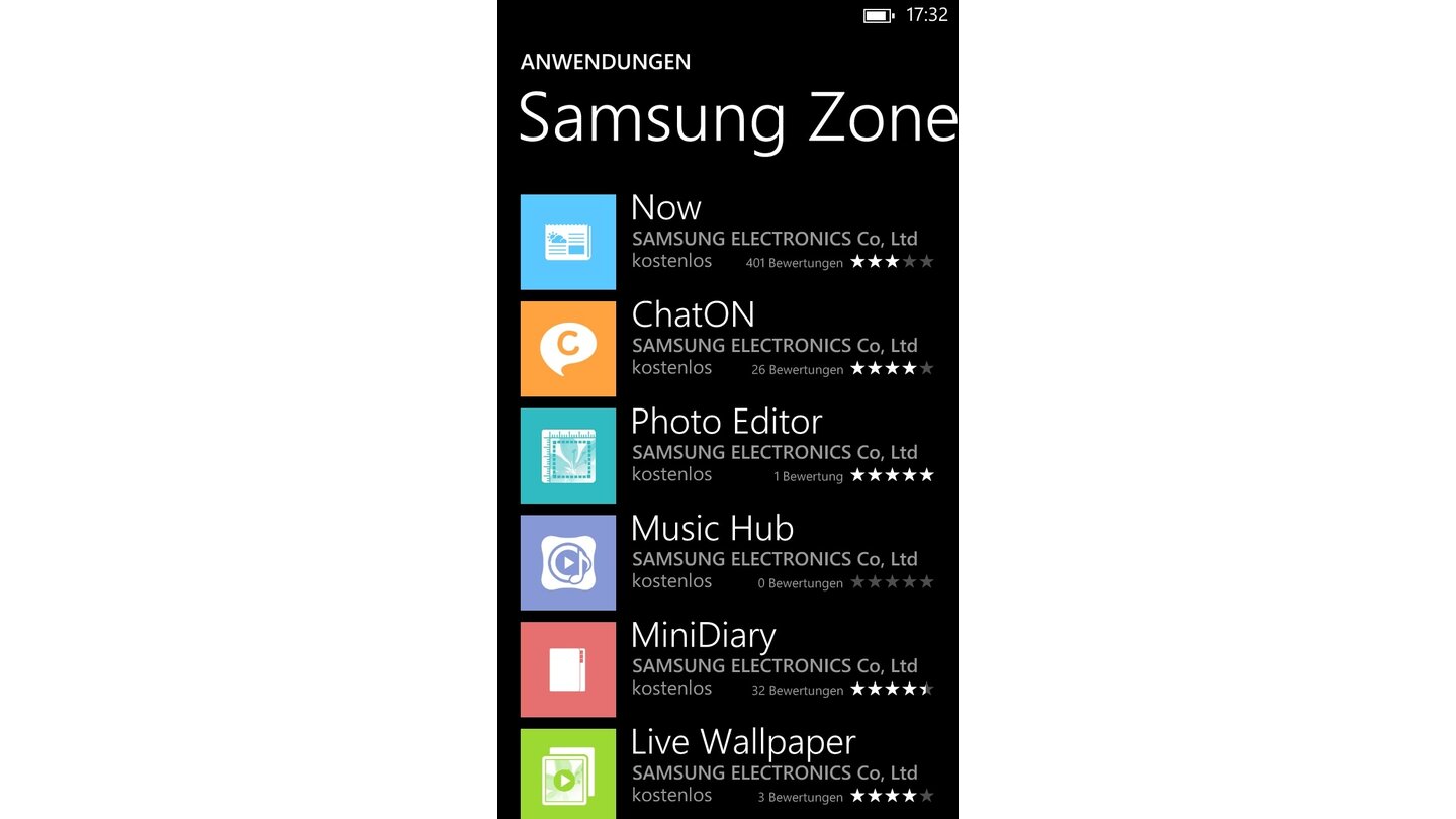 Windows Phone 8 auf dem Samsung Ativ S