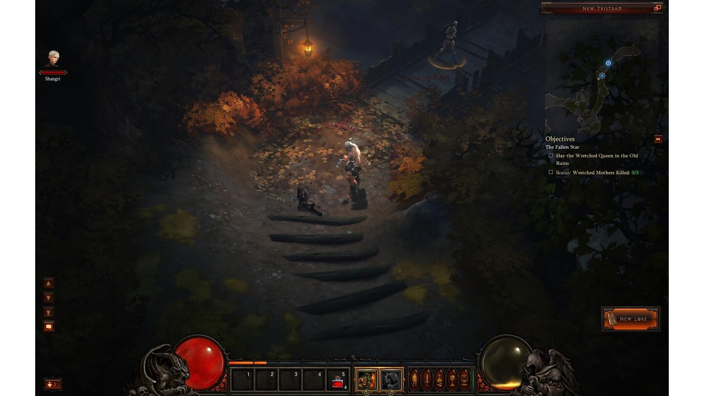 Diablo 3 Beta-PlaythroughNeue Gebiete, Monster und andere Sehenswürdigkeiten werden regelmäßig in schön erzählten Geschichten vorgestellt. Ein Klick auf »New Lore« spielt die Sounddateien ab, die von bekannten Charakteren wie Deckard Cain vertont sind.