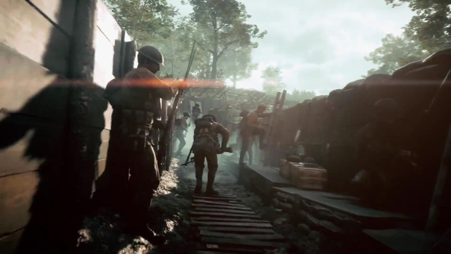 Battlefield 1 - Screenshots aus dem Ankündigungs-Trailer (Ingame-Engine)