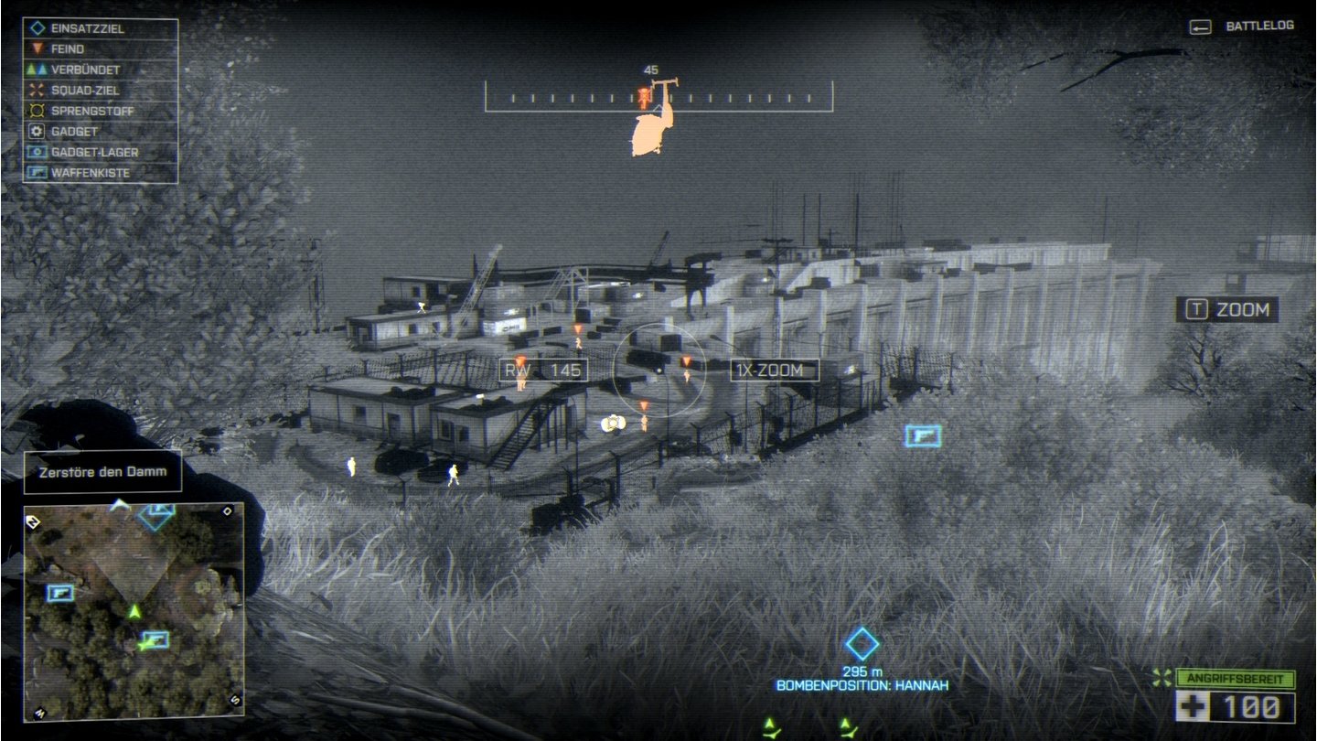Battlefield 4Mit unserem Fernglas können wir ganz wie in Crysis 3 unsere Feinde dauerhaft markieren...