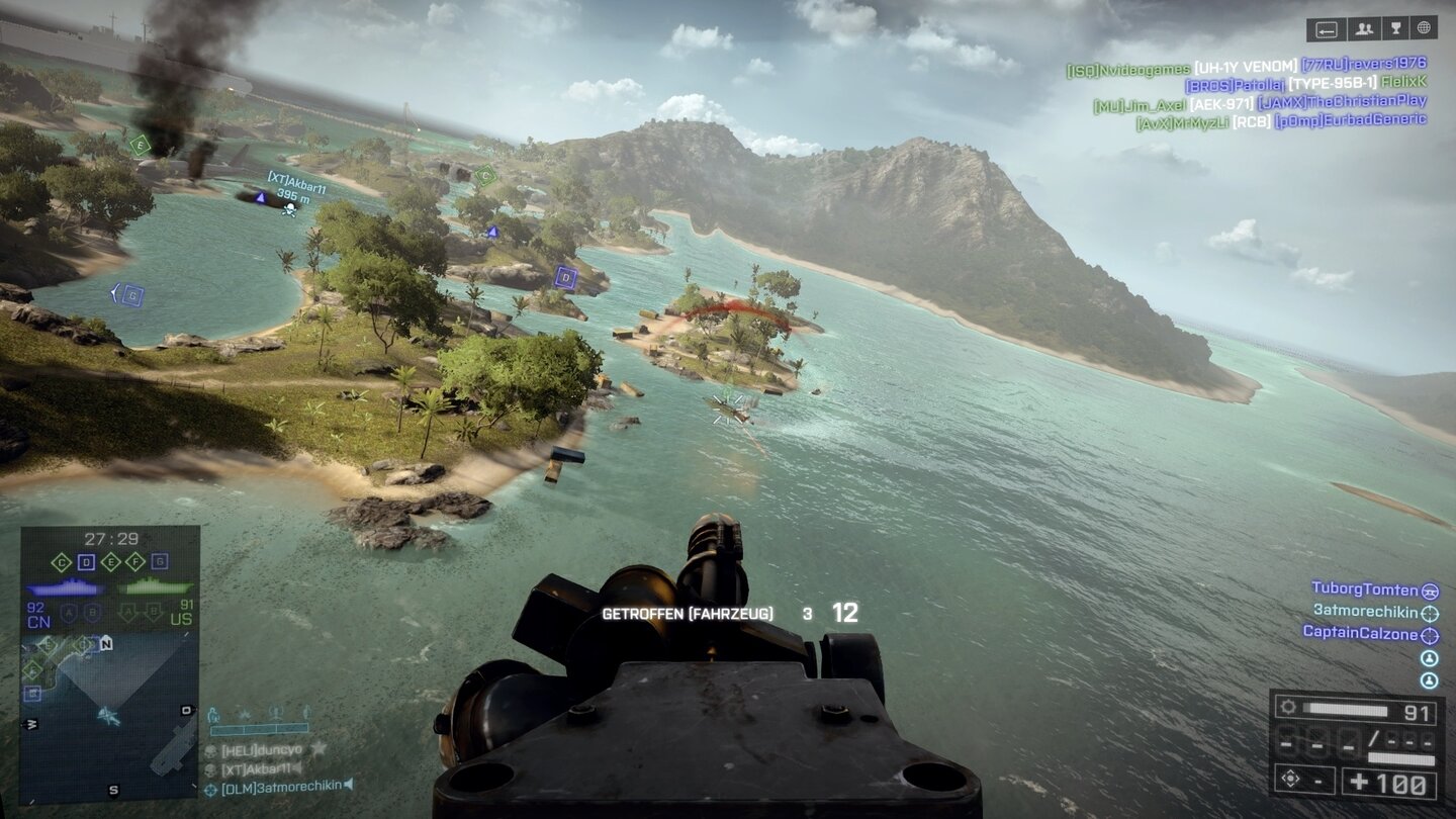 Battlefield 4 - Naval StrikeIn Naval Strike herrschen Boote und Luftfahrzeuge. Panzer gibt's nicht.