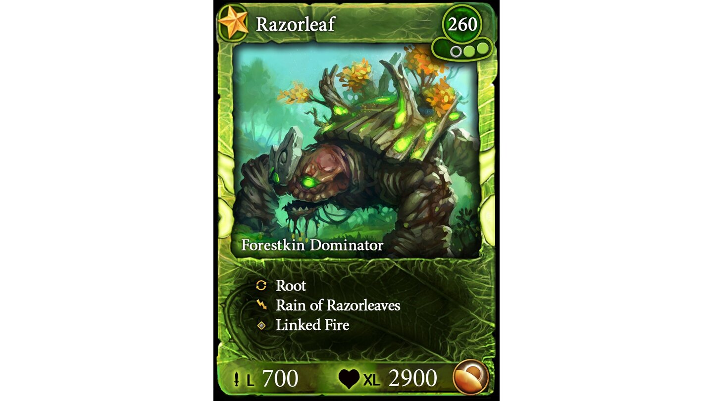 BattleForge - Sammelkarte: Natur Razorleaf (Pre-Order)