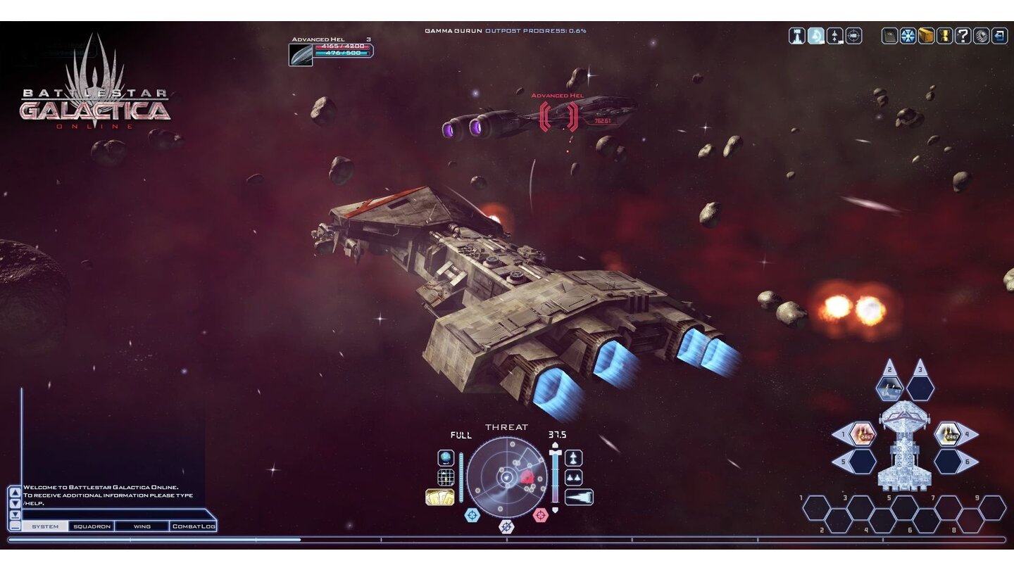 Battlestar Galactica OnlineOffizielle Screenshots aus der geschlossenen Beta des Free2Play-Spiels Battlestar Galactica Online.