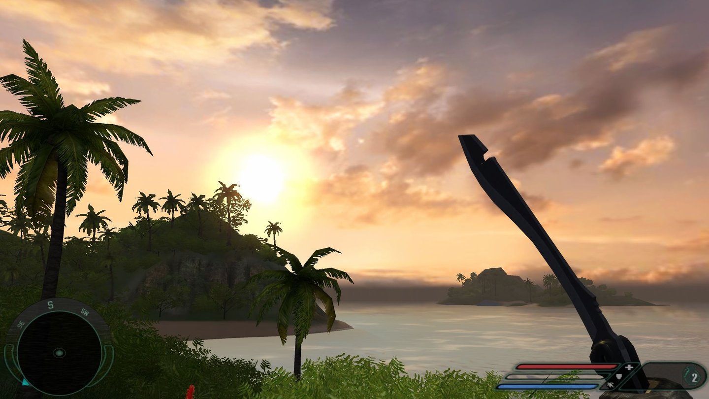 Far Cry 1.3 (2004)Mit Far Cry gelingt Crytek der Durchbruch. Zunächst unterstützt die durch ihre Vegetationsdarstellung revolutionäre Engine zunächst nur die erste DirectX-9.0-Version. Dann wird sie durch einen Patch dann aber zum Vorzeigetitel der erheblich weiterentwickelten Version 9.0c, die wegen Xbox 360 und Playstation 3 länger aktuell bleibt als jede andere Technikgeneration zuvor.