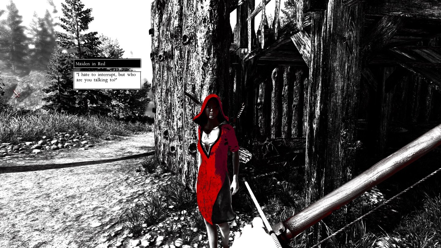 BetrayerDie Dame in Rot gibt sich rätselhaft. Welche Rolle spielt sie beim Verschwinden der Siedler?