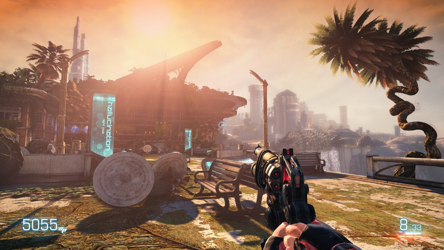 Bulletstorm: Full Clip EditionHier lauern überall Scharfschützen, die nicht wollen, dass wir den schönen Sonnenuntergang genießen.