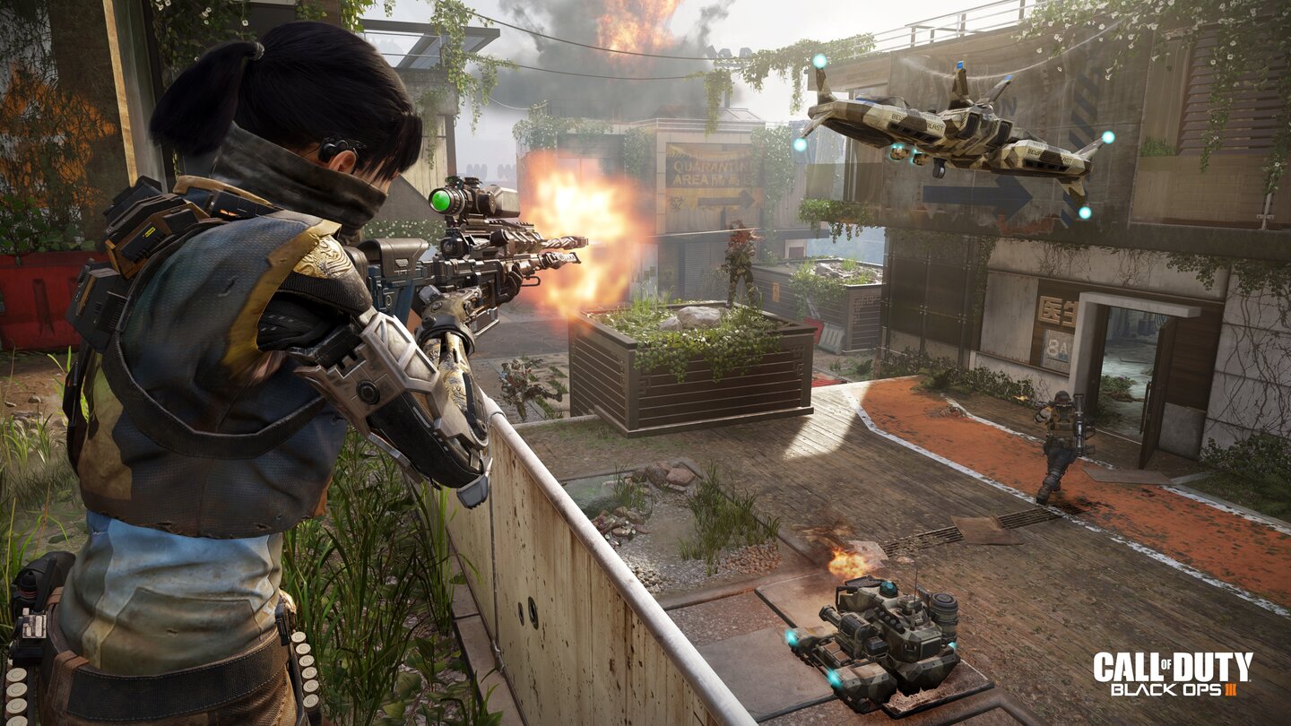Call of Duty: Black Ops 3Mit besonderen Skills spezialisieren wir unseren Soldaten auf Nah- oder Fernkampf oder machen ihn zum Technik-Experten der feindliche Roboter manipuliert.