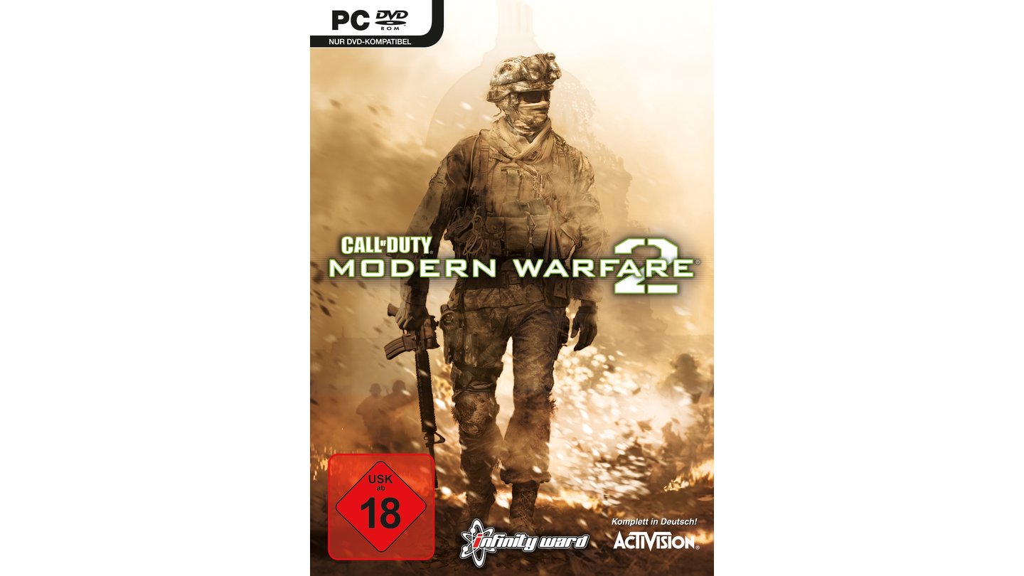 Call of Duty: Modern Warfare 2Release: 10. November 2009Publisher: Activision BlizzardPlatin Award für mehr als 200.000 verkaufte Spiele