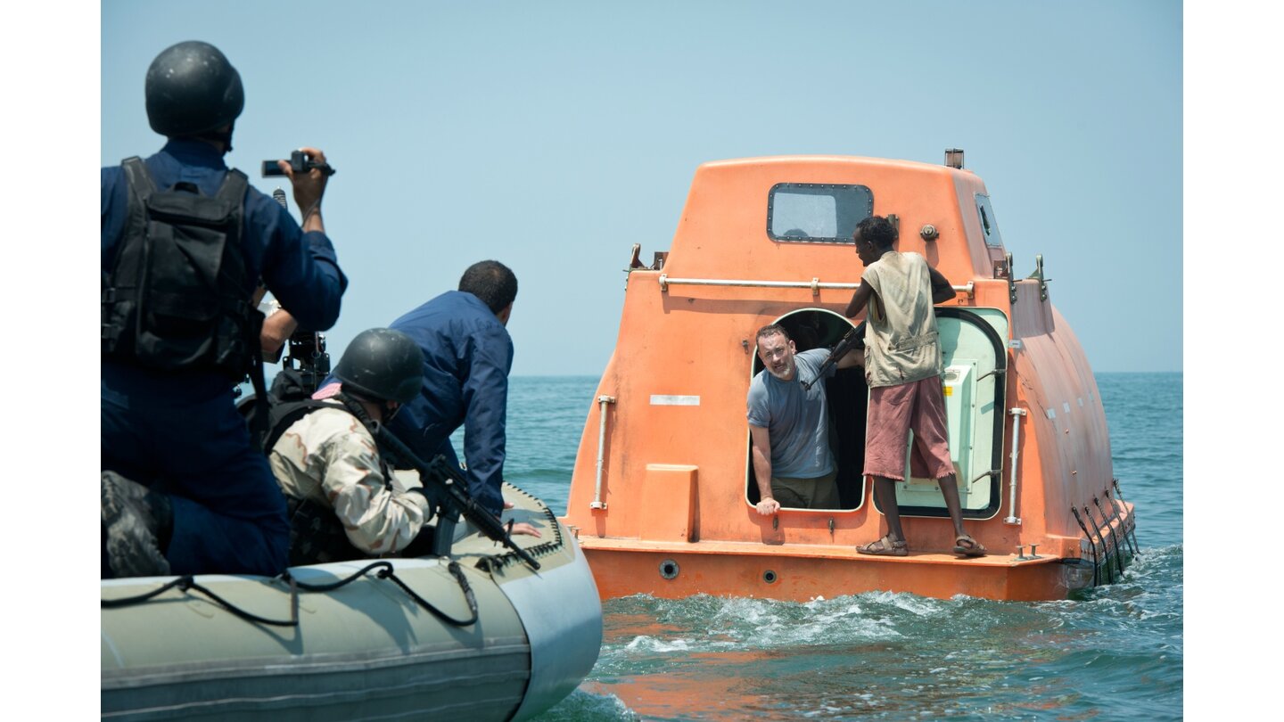 Captain PhillipsDie Navy SEALs versuchen, mit den Kidnappern zu verhandeln