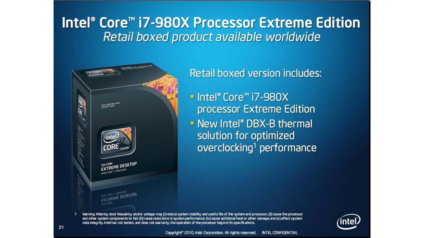 Core i7 980X Präsentation