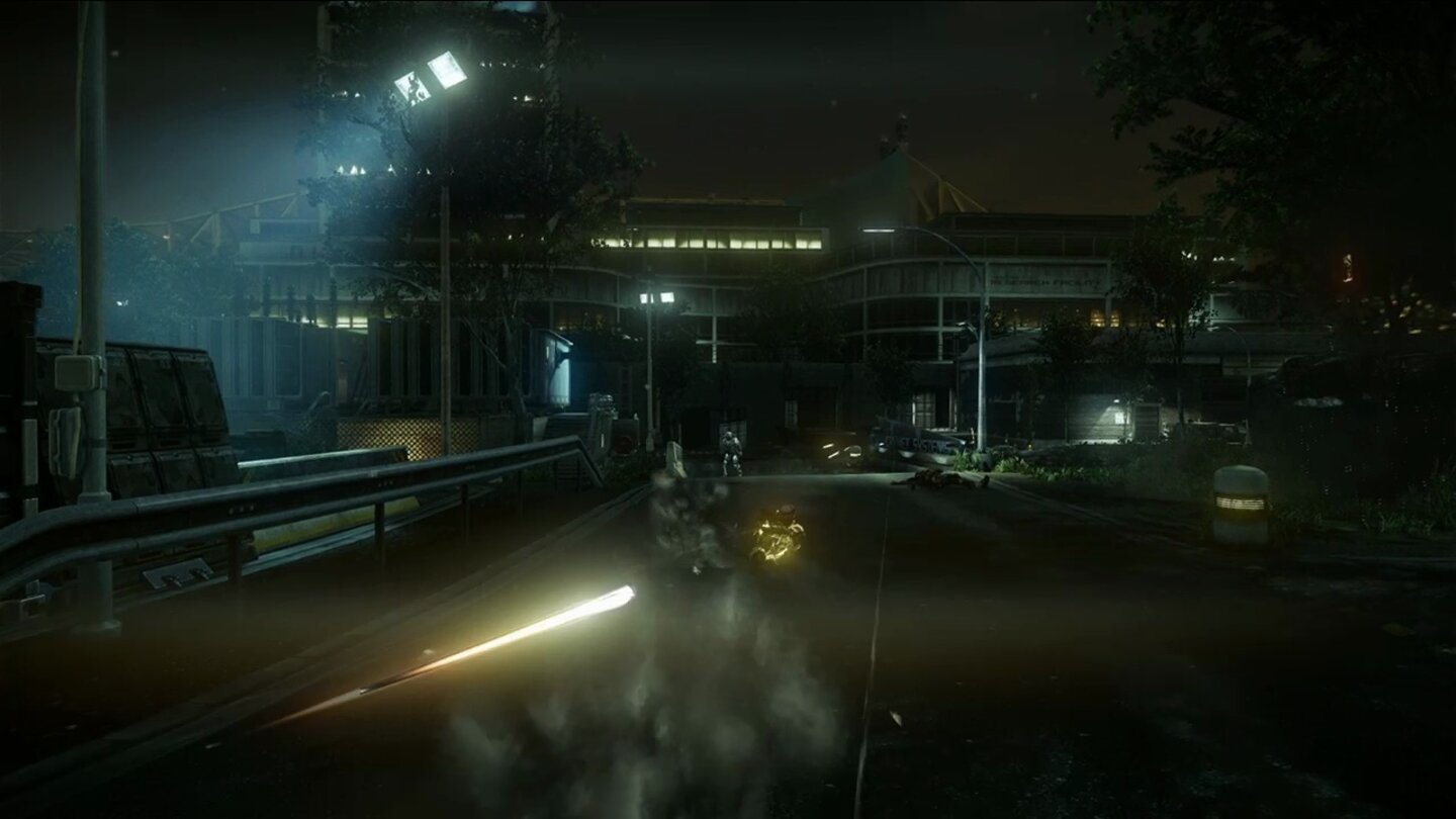 Crysis 2Screenshots zum ersten Multiplayer-DLC für Crysis 2, dem Retaliation-Mappack. Das liefert vier neue Karten, hier zu sehen die Map: Compound.