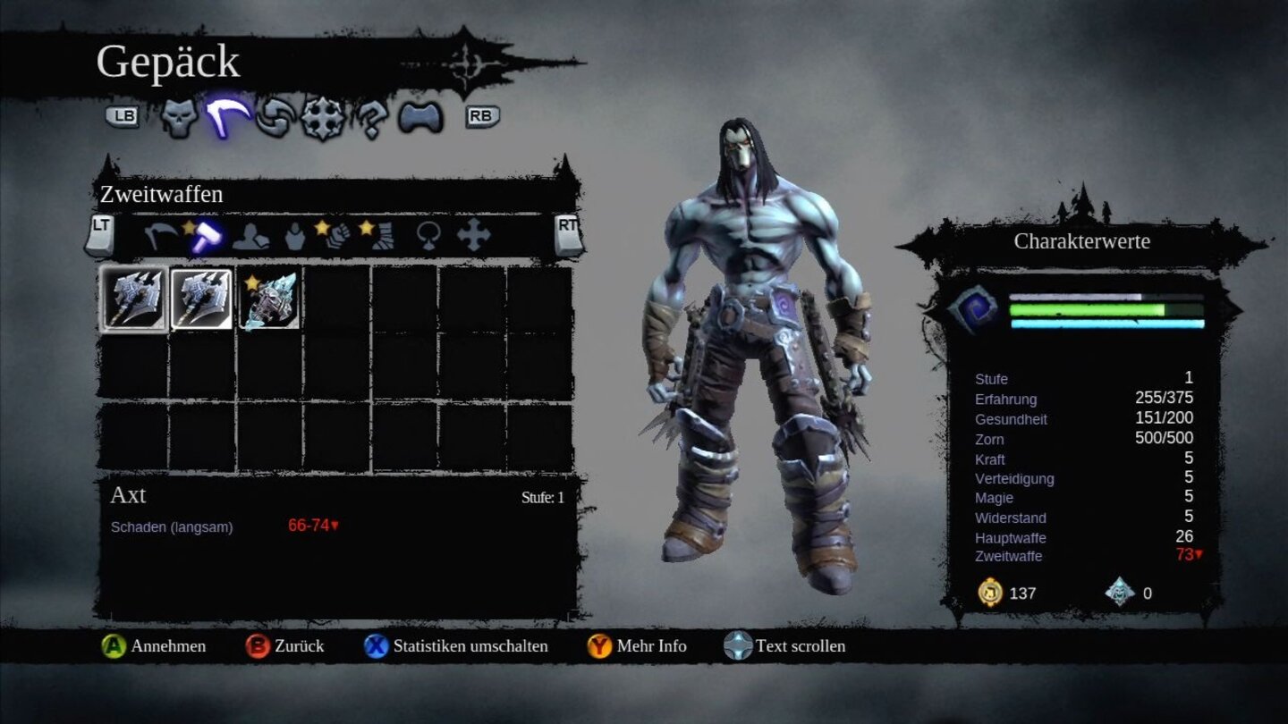 Darksiders 2 - Arguls GrabViele neue Items für Tod gibt es im DLC nicht zu entdecken.