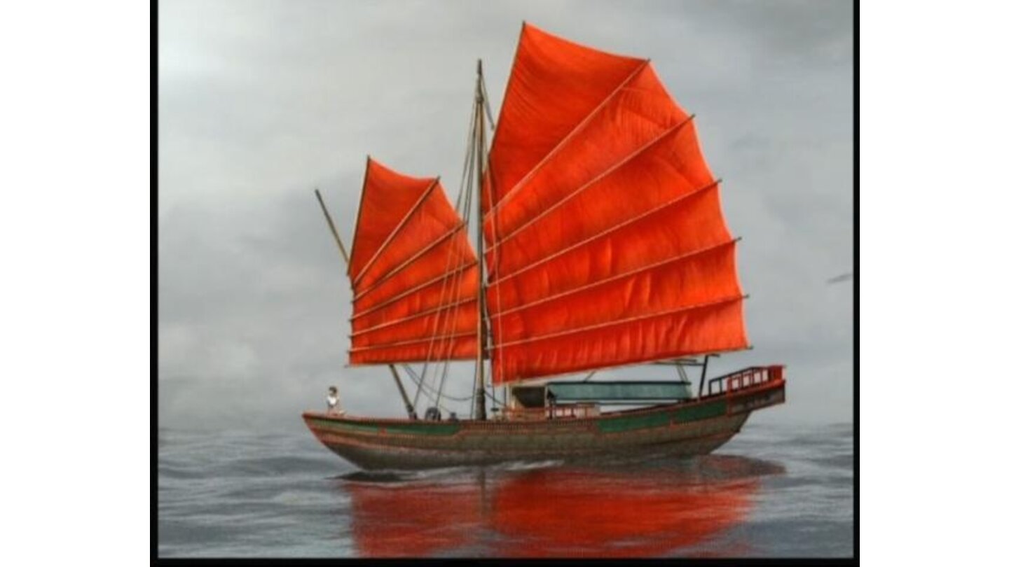 Leifang on a boat, from the opening cinematic of DOA3 tape.