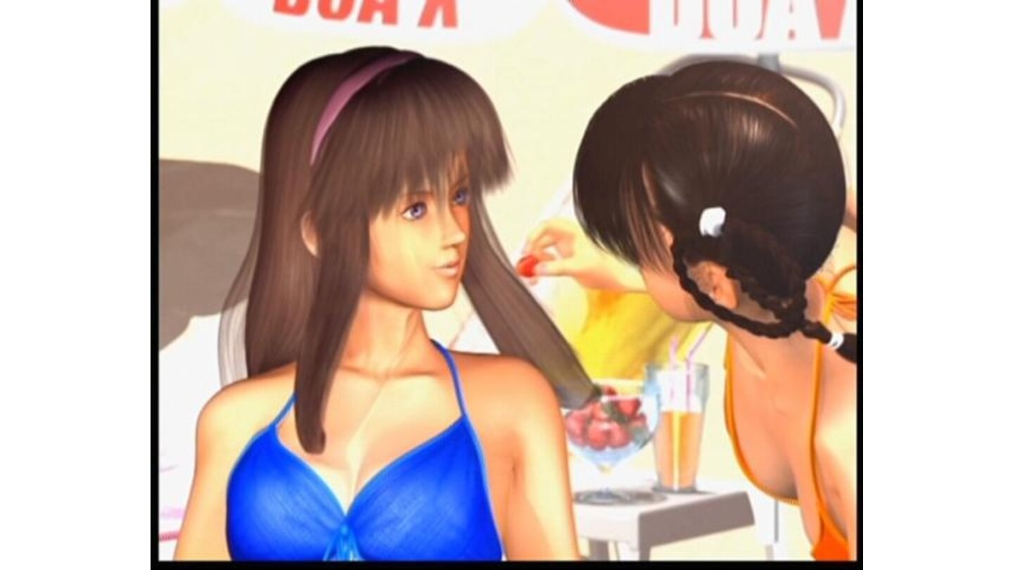 Hitomi and Leifang, doing probably the most provocative scene in the history of gameplay.