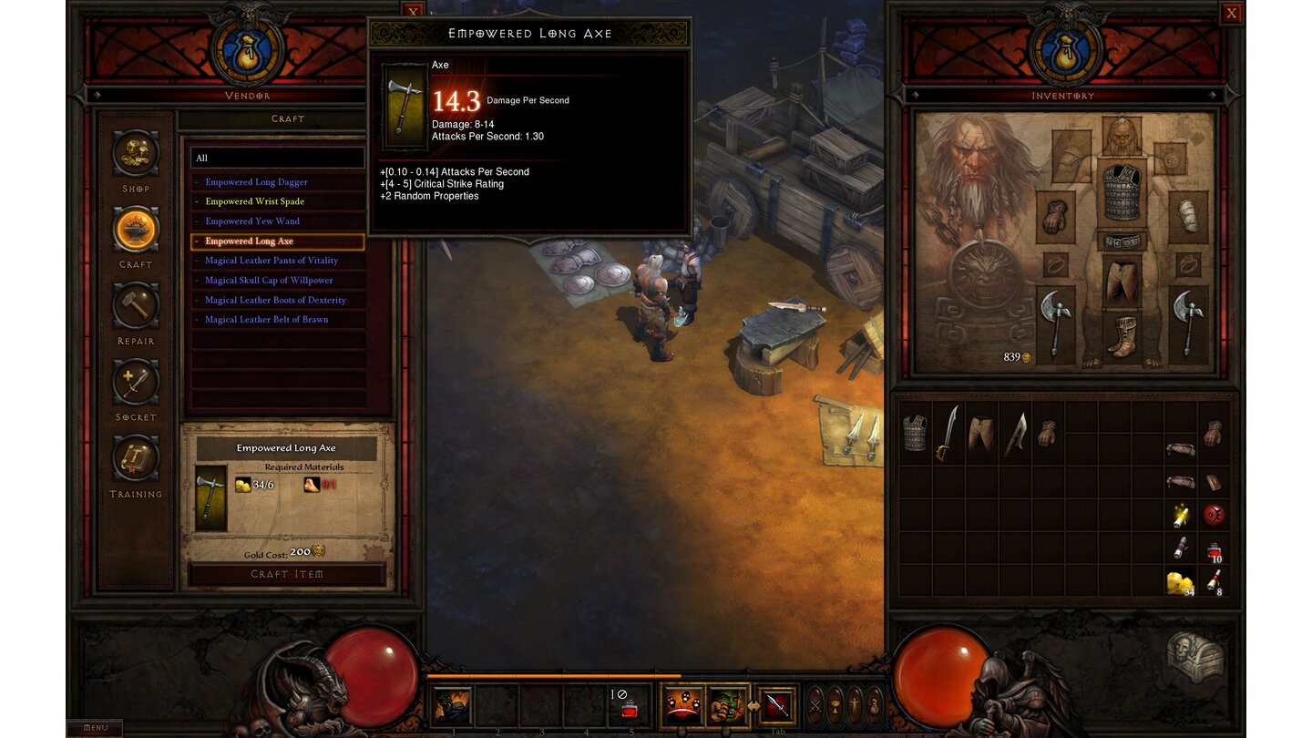 Diablo 3 - Screenshots von der gamescom 2010 (Crafting & Karawane)