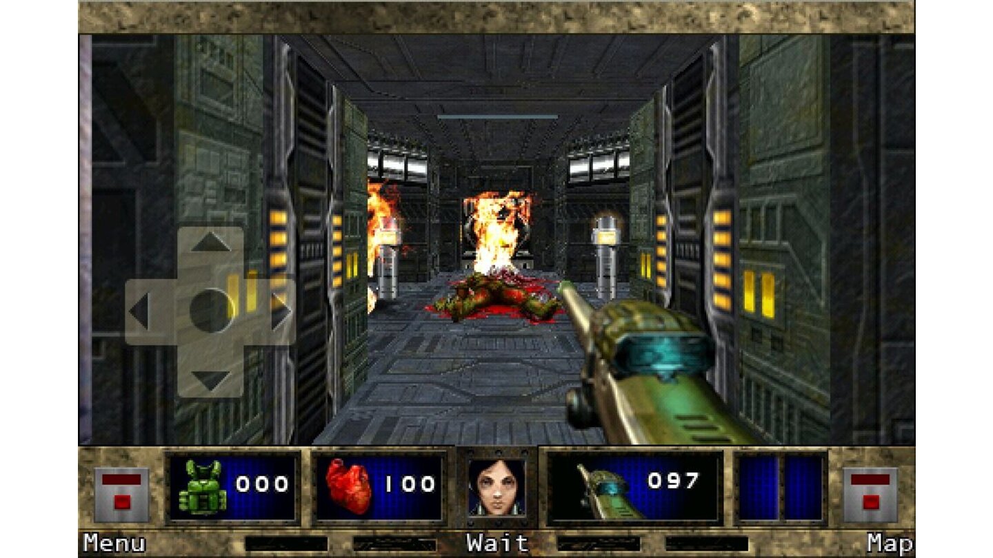 Doom 2 RPGDoom 2 RPG ist ein Hybrid. Wenn man das Spiel als Unbeteiligter in Bewegung sieht, hält man es im ersten Moment für einen Ego-Shooter der frühen PC-Ära. Ihr bewegt euch nämlich aus der Ich-Ansicht durch enge Korridore. Jeder Schritt gilt dabei als eine Runde. Solange kein Feind auftaucht, sieht das dann tatsächlich wie ein alter Shooter aus. Wenn sich euch dann die altbekannten Doom-Monster wie die feuerspuckenden Imps, Bull Demons, Zombiesoldaten oder brennende Totenschädel in den Weg stellen, offenbart sich die Mechanik des Rundenkampfes. In härteren Gefechten müsst ihr eure Handlungen genau abwägen, denn jedwede Aktion beendet eure Runde und die Gegner sind an der Reihe. Später tauchen auch noch extrem schnelle Feindvarianten auf, die über zwei Aktionen pro Runde verfügen. Doom 2 RPG ist vom gleichen Team wie Orcs & Elves und erzählt die Geschichte zweier verfeindeter Computerprogramme – ihr geratet in diese Sache hinein und müsst hunderte von Ungeheuern ausschalten. Jeder besiegte Gegner bringt zudem noch Erfahrungspunkte, durch die eure Werte nach und nach wachsen. Die Mischung ist gelungen, auch weil es den Entwicklern gelang, die Grafik mit Feuereffekten und anderen technischen Spielereien aufzubohren. Schräger Humor, taktische Waffenwechsel und etwa sieben Stunden Spielzeit sprechen für sich.