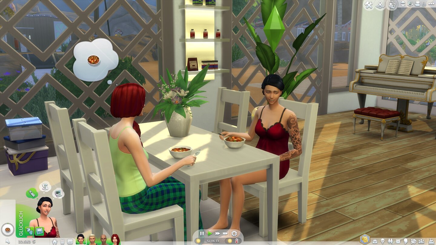 Die Sims 4: JahreszeitenBlumengestecke eignen sich als Deko in jedem Sim-Haushalt.