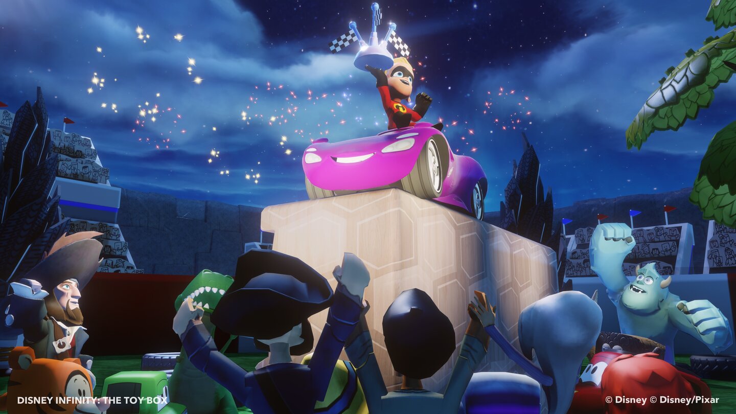 Disney Infinity: Die ToyboxEigene Rennstrecken und Autorennen werden wir in der Toybox selbst erstellen können.