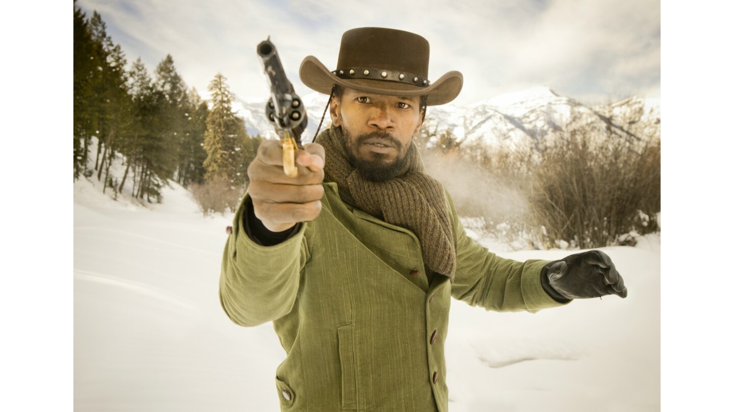 Django UnchainedDjango (Jamie Foxx) ist ein guter Schütze.