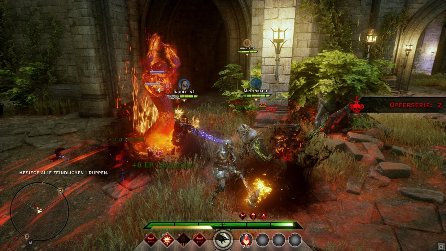 Dragon Age: Inquisition - Screenshots aus dem Koop-ModusVor Elementarangriffen kann man sich mit entsprechenden Widerstandstränken schützen.