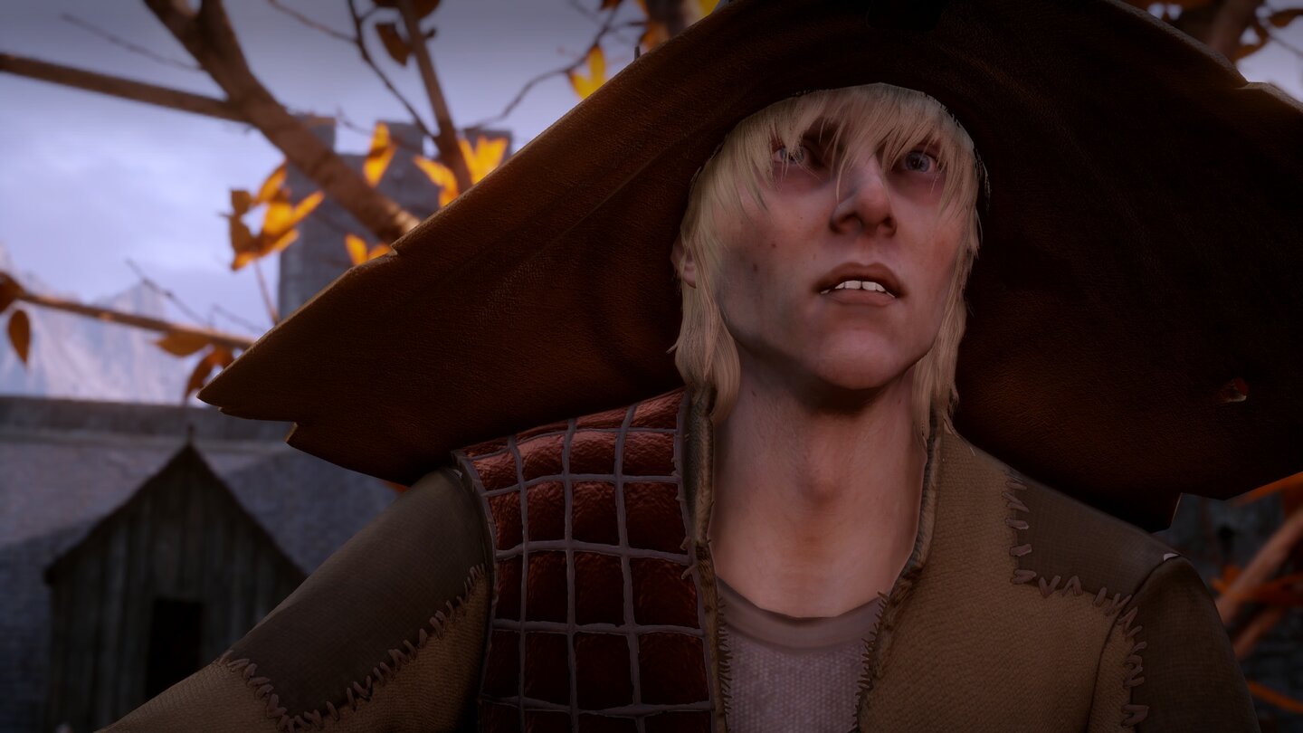 Dragon Age: InquisitionDer geisterhafte Messerstecher Cole wird von normalen Menschen nach wenigen Sekunden vergessen und kann Gedanken lesen – ganz interessant.