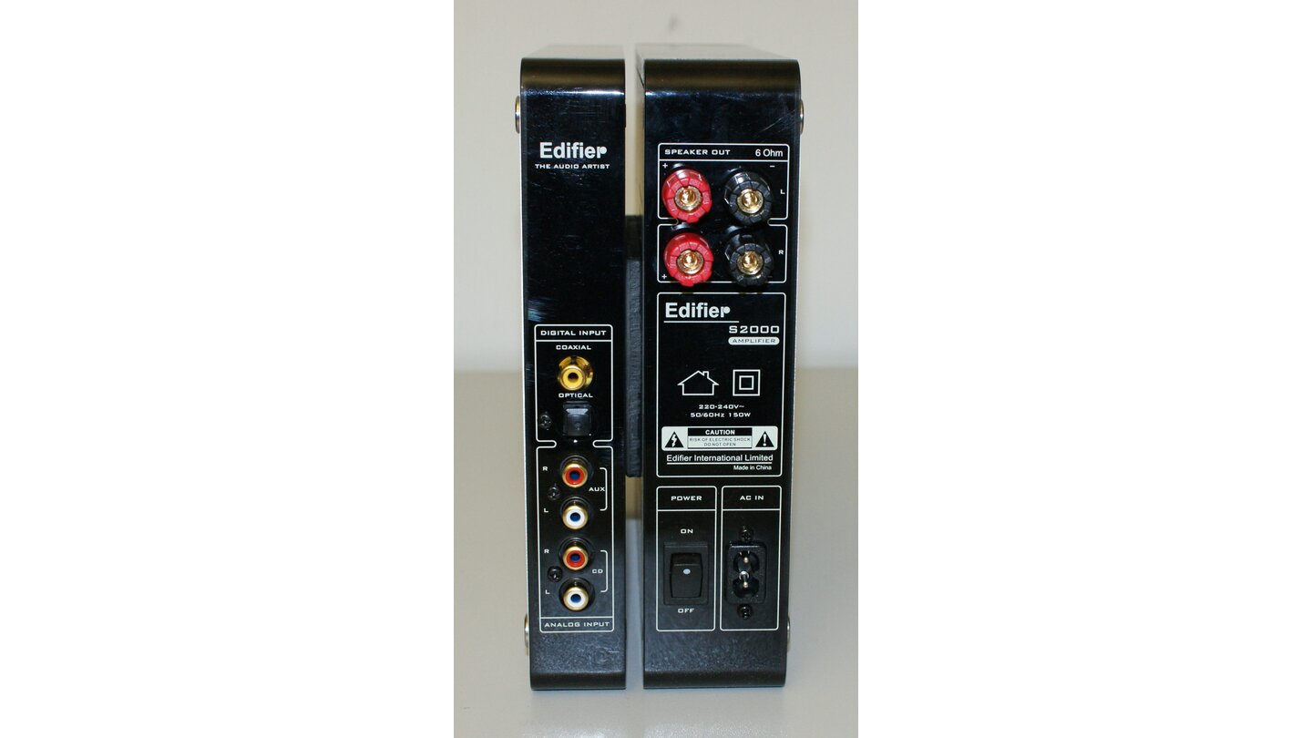Edifier S2000: Verstärker Rückseite