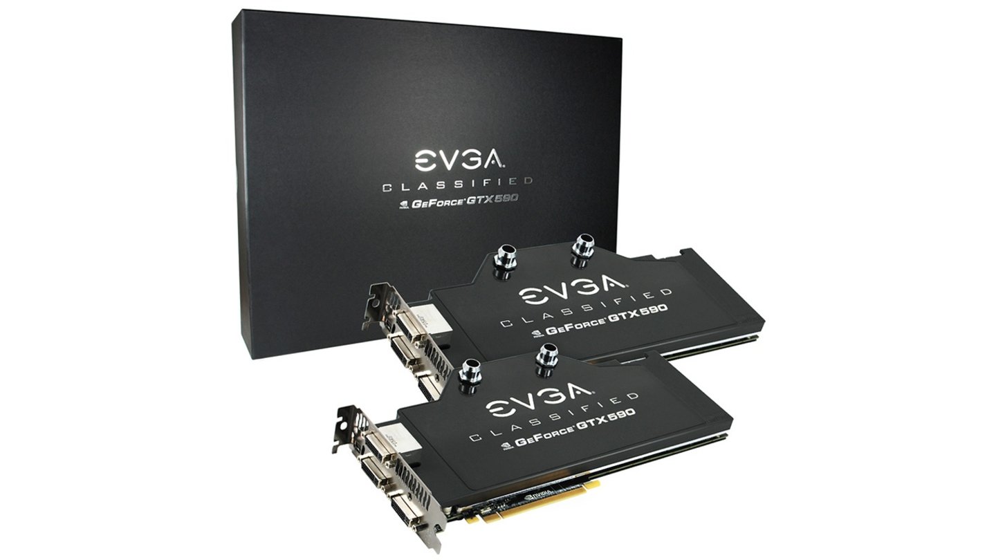 EVGA Geforce GTX 590 Classified Hydro Copper Quad-SLI