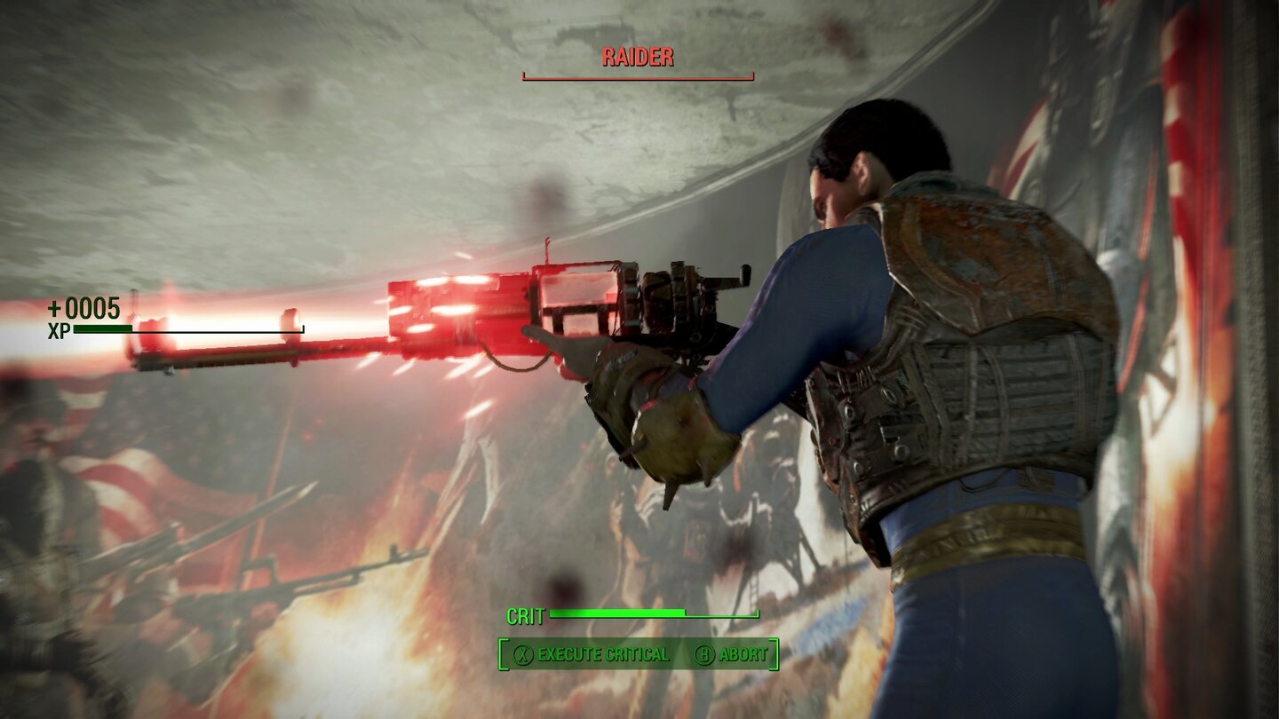 Fallout 4Besonders gute Treffer inszeniert VATS wieder als detaillierte Finisher.