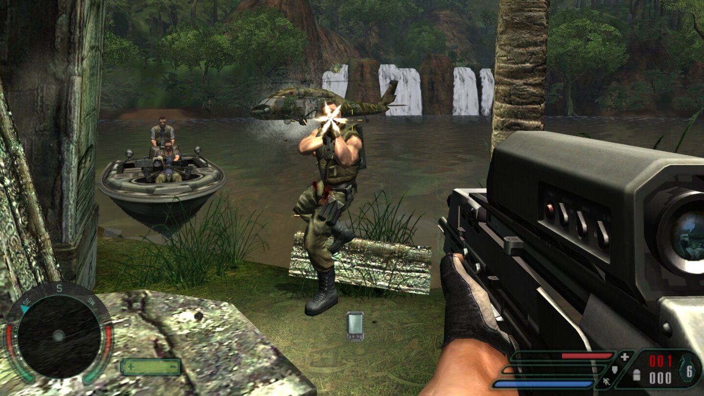 Far Cry (2004)Cryteks Inselabenteuer wird 2004 von Ubisoft zwar nur verlegt, der Publisher sichert sich aber die Namensrechte. Far Cry selbst ist ein erstklassiger Shooter, hat mit seinen Open-World-Nachfolgern aber wenig gemeinsam.