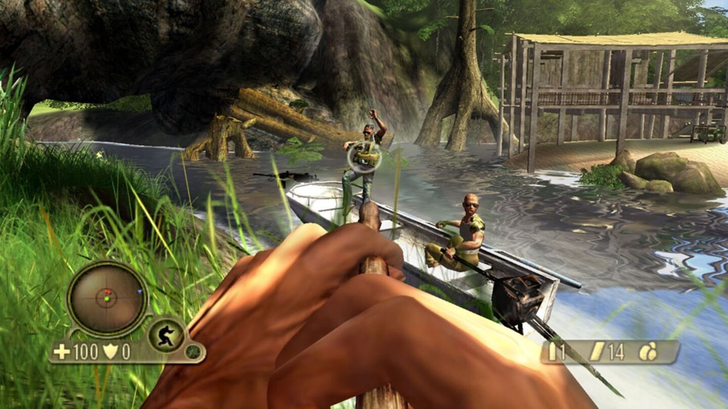  Far Cry Instincts: Predator (2006)In Predator werden 2006 Instincts und Evolution in grafisch verbesserter Form für die Xbox 360 neu aufgelegt (Sichtweite, Wassereffekte). Außerdem lassen sich die Kampagnen der beiden Vorgänger nun in drei unterschiedlichen Schwierigkeitsgraden spielen.
