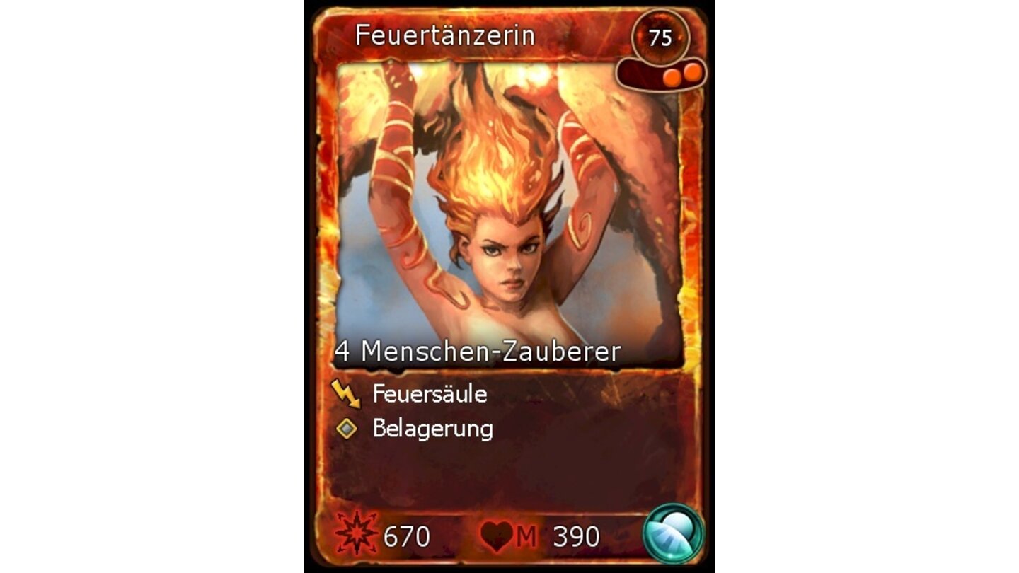 Battleforge - Feuer-Deck: Feuertänzerin