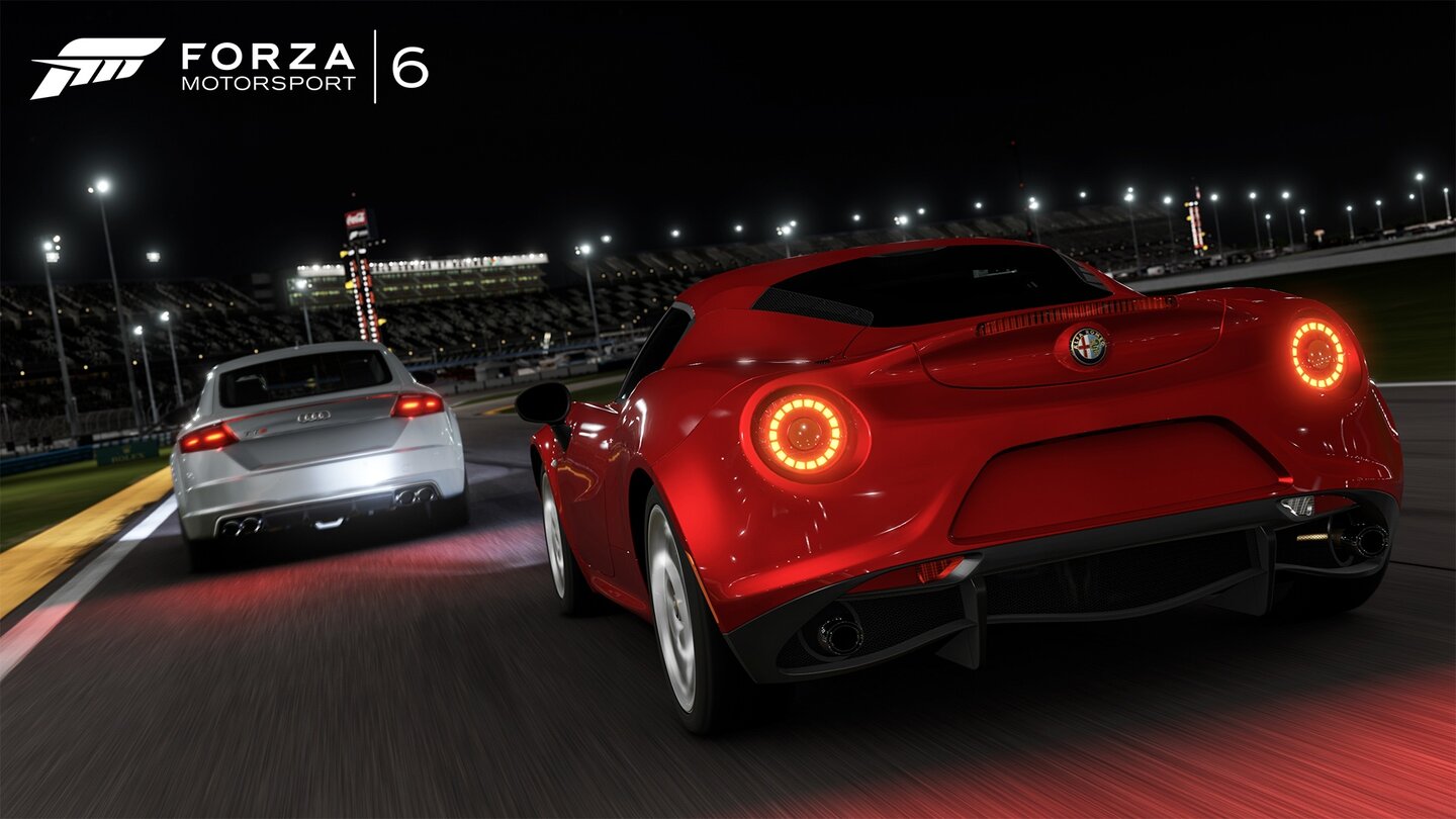 Forza Motorsport 6Nachts fährt sich jede Strecke wegen schlechterer Sicht anders als bei Tageslicht.